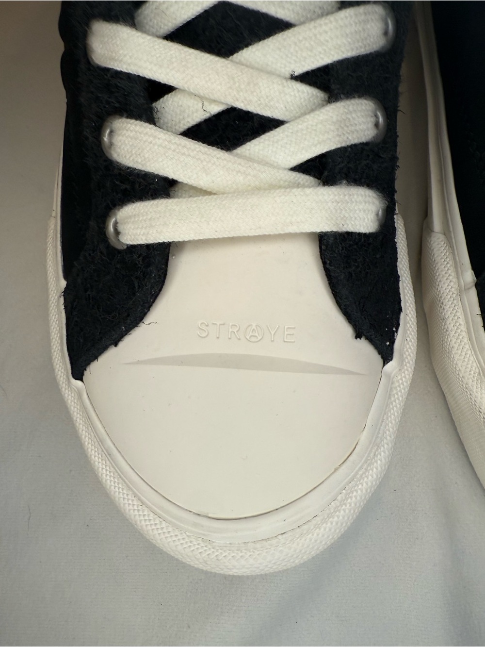 Straye x XPLR Venice Stomper Bones Skeleton Foot High Top Sneaker Black Suede 12 - Picture 5 of 15